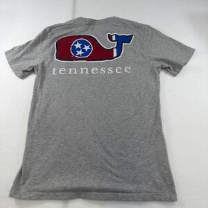 Vineyard Vines Pocket T Shirt Adult Tennessee‎ Whale Gray Size XS Patriotic